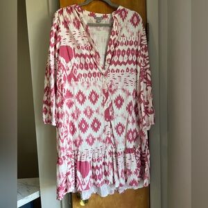 Falls Creek Pink and White Dress